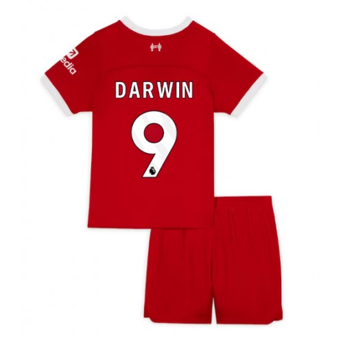 Liverpool Darwin Nunez #9 Replika Babytøj Hjemmebanesæt Børn 2023-24 Kortærmet (+ Korte bukser)